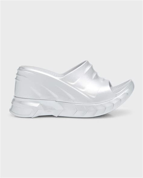 givenchy iridescent slides|givenchy marshmallow sneakers.